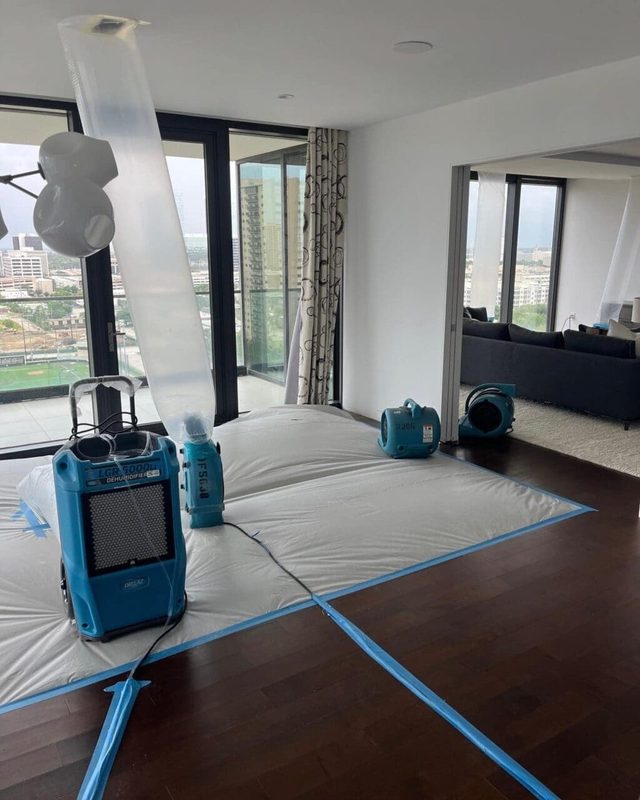Residential drying equipment in a home