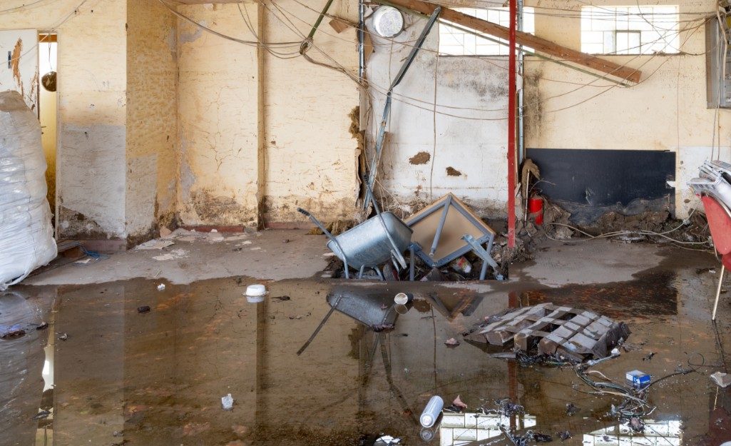 Water damage restoration assessment in a New York property